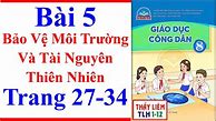 Giáo Án Đạo Đức Lớp 5 Bảo Vệ Tài Nguyên Thiên Nhiên - Tiết 2