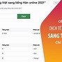 Phiên Dịch Hàn Sang Việt